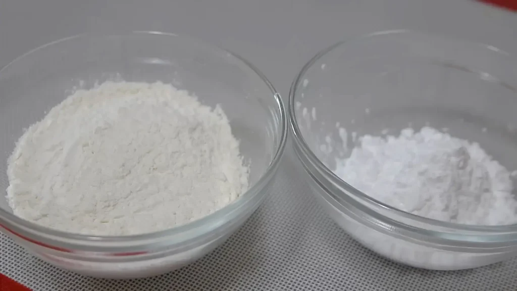 All-purpose flour and Corn Starch In two separate Bowl