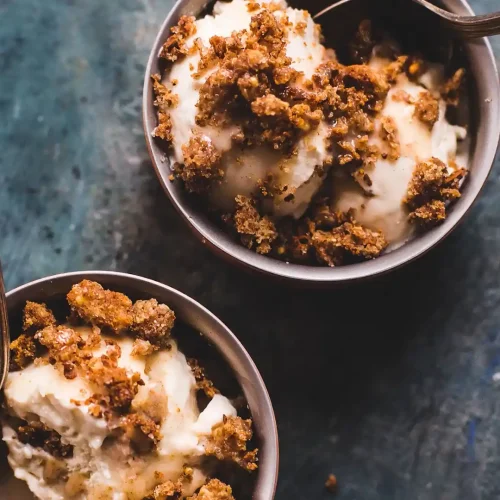 Homemade Churro ice cream cup